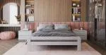 Moderná posteľ DALLAS 180x200 BIELA