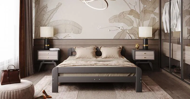 Moderná posteľ DALLAS 180x200 SIVÁ