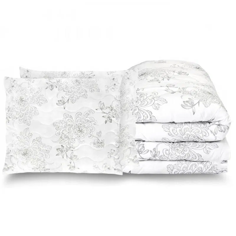 Prešívaná prikrývka 200x220 + 2x vankúš 70x80 kvetinový vzor