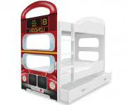 Detská poschodová posteľ DOMINIK 160x80 AUTOBUS 05D