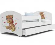 Rozprávková posteľ LUCKY 180x80 Biela MACKO 13L
