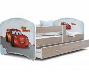 Rozprávková posteľ LUCKY 160x80 Sonoma FIRE WHEELS 43L