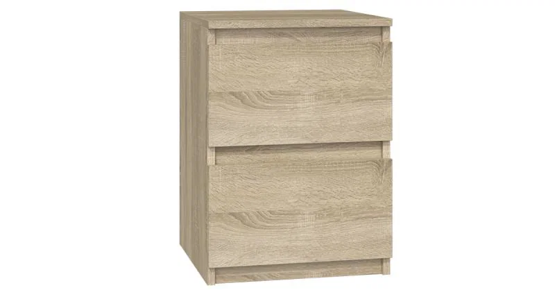 Nočný stolík MALWA M2 s 2 zásuvkami DUB SONOMA