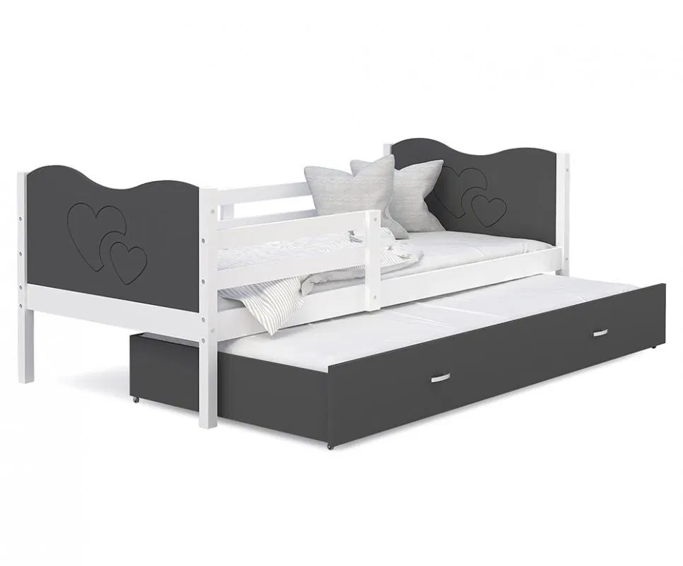 Detská posteľ MAX P2 80x190 cm BIELA-SIVÁ