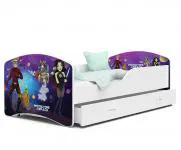 Detská posteľ IGOR Strážcovia Vesmíru 80x140 cm BIELA