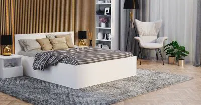 Posteľ PANAMA KLASIK 120x200 + rošt BIELA