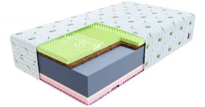 Zdravotný penový matrac SAVONA ALOE VERA 80x200 cm pamäťová pena aj HR studená pena