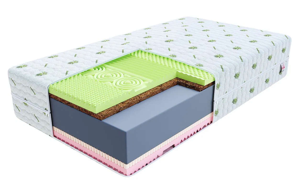 Zdravotný penový matrac SAVONA ALOE VERA 90x200 cm pamäťová pena aj HR studená pena