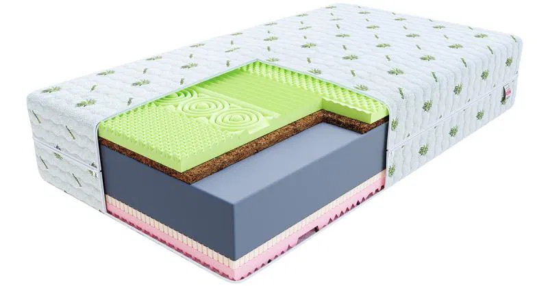 Zdravotný penový matrac SAVONA ALOE VERA 100x200 cm pamäťová pena aj HR studená pena