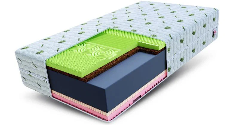 Zdravotný penový matrac SAVONA ALOE VERA 160x200 cm pamäťová pena aj HR studená pena