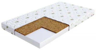 Detský penový matrac BABY COCO ALOE VERA 60x120cm s kokosovým vláknom