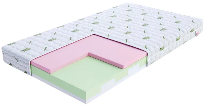 Penový matrac detská MILETO ALOE VERA 90x160cm s pamäťovou penou 10cm