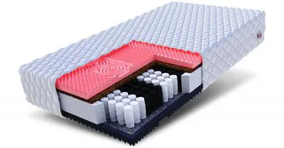 Taštičkový matrac GINASO JERSEY 180x200cm s kokosom 22cm