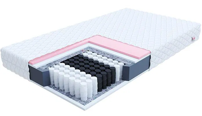 Taštičkový matrac VERO JERSEY 200x200 cm s visco penou 19cm