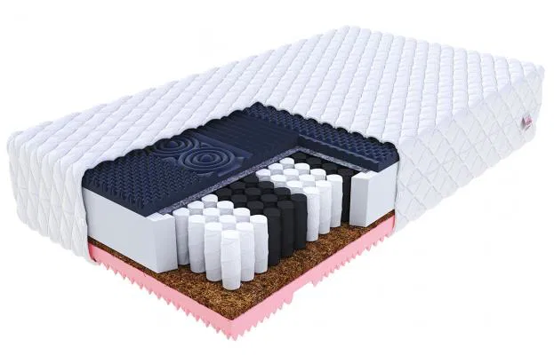 Taštičkový matrac GINASO MAX JERSEY 160x200cm s kokosom 28cm