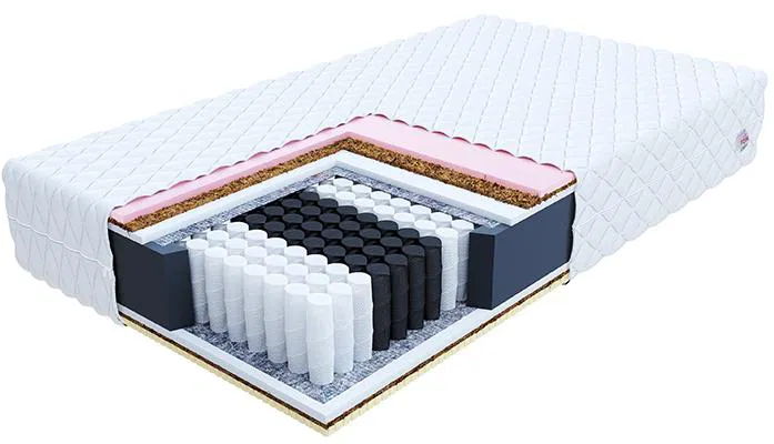 Taštičkový matrac NARNI MAX JERSEY 160x200cm s kokosom 28cm