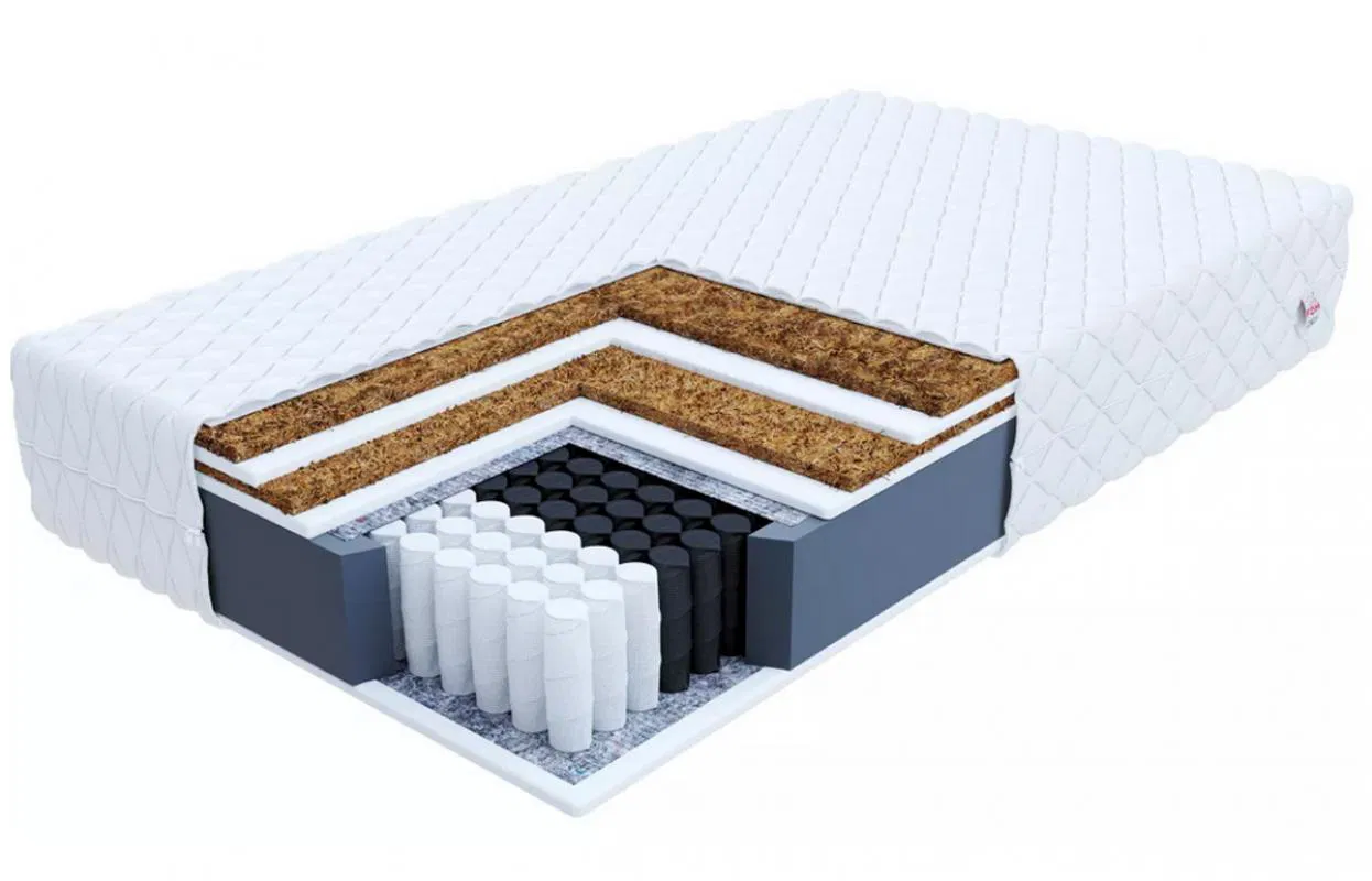 Taštičkový matrac FAMILY MAX DOUBLE JERSEY 80x200 cm s kokosom 25cm