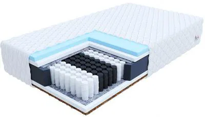 Taštičkový matrac LAVAL JERSEY 90x200 cm s kokosom 19cm