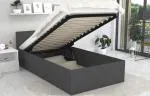 Jednolôžková posteľ PANAMA 90x200 so zdvižným roštom SIVÁ
