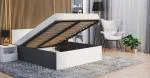 Manželská posteľ PANAMA 120x200 so zdvižným roštom SIVÁ BIELA
