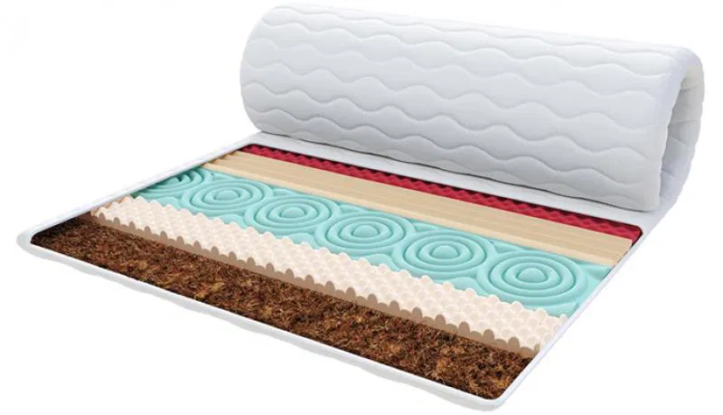 Vrchný matrac z profilovanej 7zónovej peny HR H30 a kokosom 80x200cm 5cm