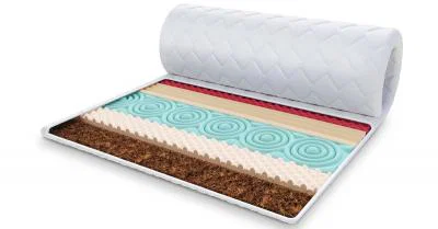 Vrchný matrac z profilovanej 7zónovej peny HR H30 a kokosom 90x200cm 5cm
