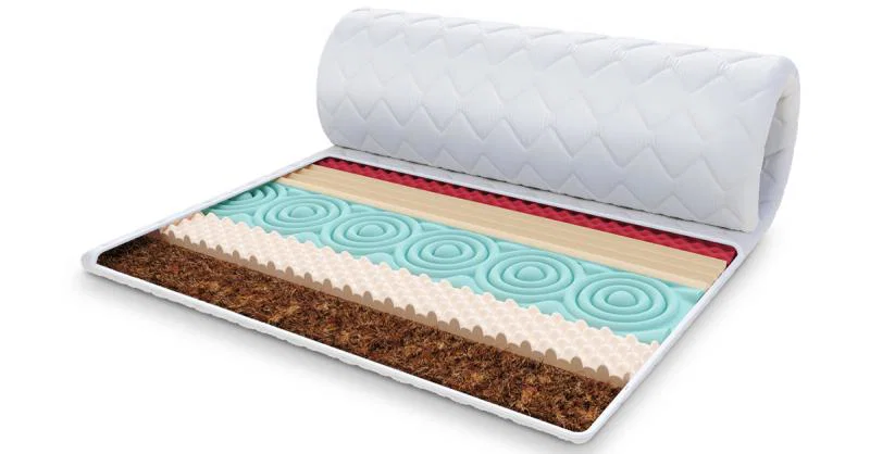 Vrchný matrac z profilovanej 7zónovej peny HR H30 a kokosom 100x200cm 5cm