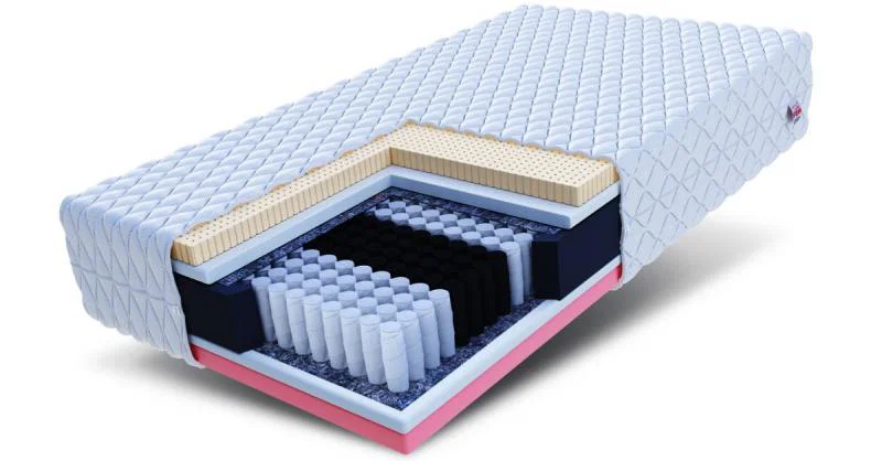 Taštičkový matrac COMFORT 90x200 cm s latexom 24cm