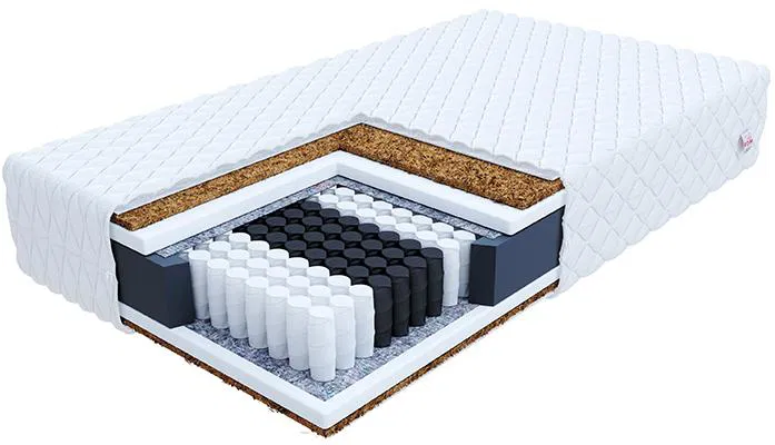 9zónový taštičkový matrac MERANO JERSEY s kokosom a ovčou vlnou 100x200 cm