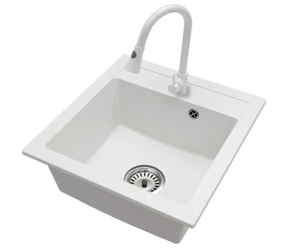 Granitový drez BIG DON + batéria TARU BIELA 52 x 49 x 21cm
