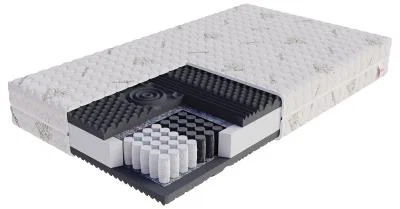 Taštičkový matrac NOIR 80x200 cm s ALOE VERA poťahom HR pena