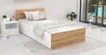 Posteľ PANAMA KLASIK 90x200 + rošt BIELA-DUB