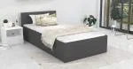 Posteľ PANAMA KLASIK 90x200 + rošt sivá