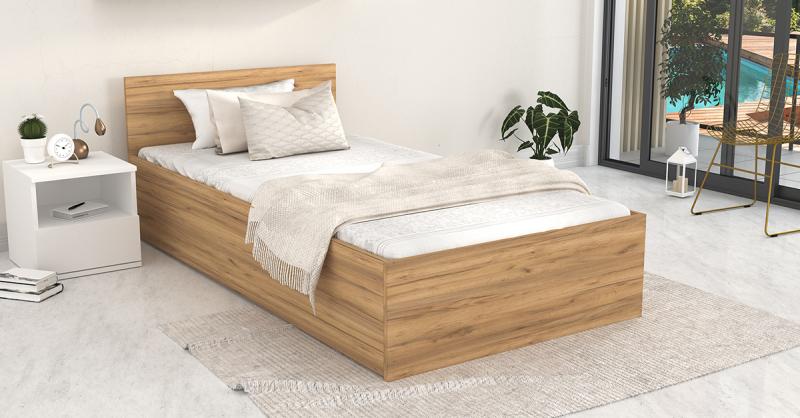 Posteľ PANAMA KLASIK 90x200 + rošt DUB