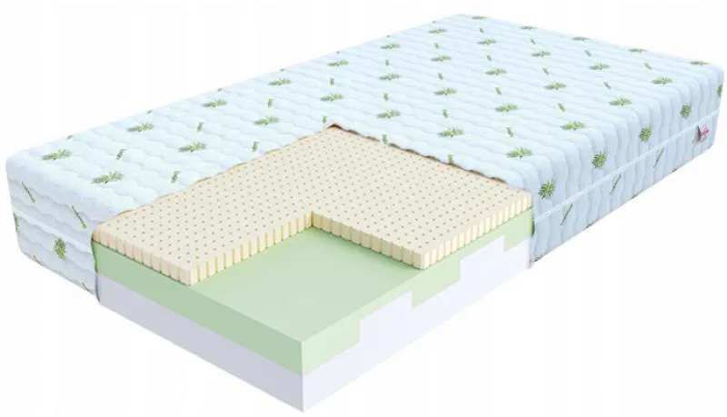 Detský penový matrac BITONTO 80x200 cm s latexom poťah Aloe Vera 15cm