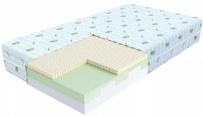 Detský penový matrac BITONTO 90x160 cm s latexom poťah Aloe Vera 15cm