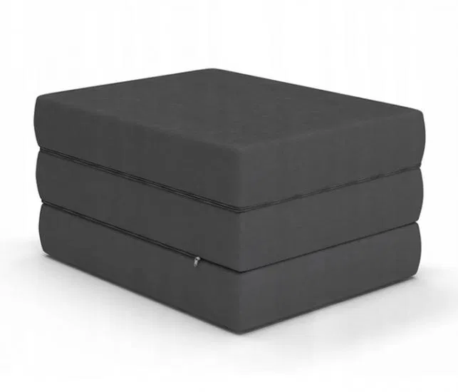 Rozkladací matrac MINI CUBE 9cm STREDNE ŠEDÝ