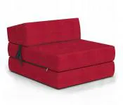 Rozkladacie kreslo SUZI TRINITY 14cm červená