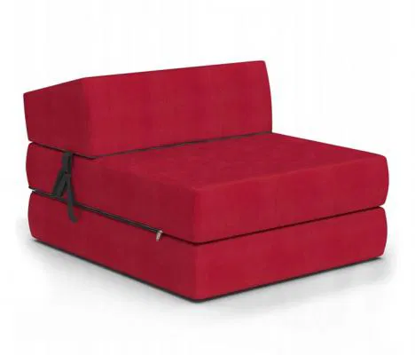 Rozkladacie kreslo SUZI TRINITY 14cm červená