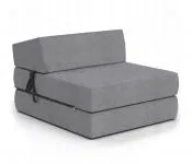 Rozkladacie kreslo SUZI TRINITY 14cm svetlo šedá