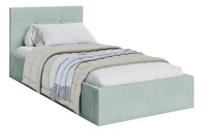 Čalúnená posteľ RINO 90x200 cm s roštom mätová