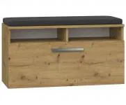 Botník s lavicou RIVA DUB ARTISAN