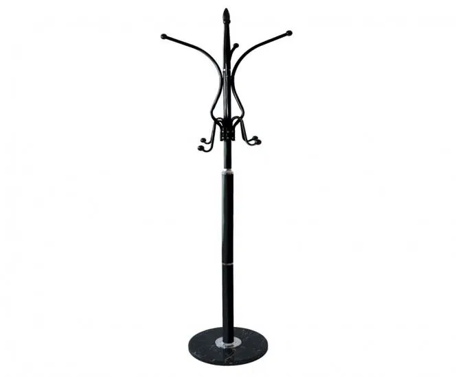 Stojanový vešiak do predsiene MARBLE čierna 180 cm