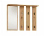Nástenný vešiak so zrkadlom PARMA dub artisan