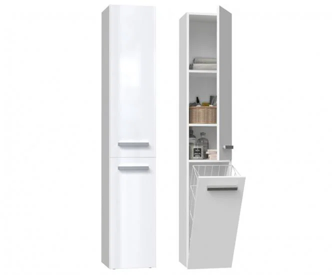 Kúpeľňová skrinka NEL 4 BIELA LESK