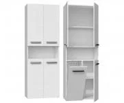 Kúpeľňová skrinka s policou NEL 1K DK BIELA