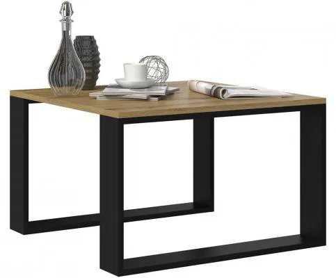Konferenčný stolík MODERN MINI - DUB ARTISAN/ČIERNA