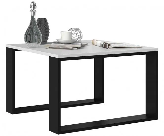Konferenčný stolík MODERN MINI - BIELA/ČIERNA