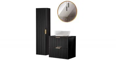 Kúpeľňová zostava ADEL BLACK MOON 60cm
