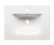 Zápustné keramické umývadlo 60 cm, biela